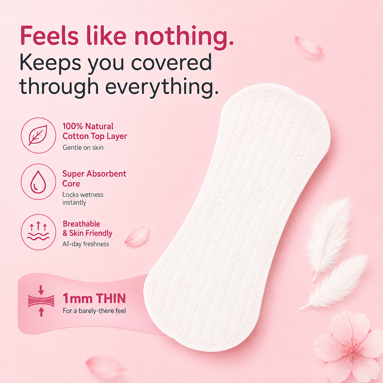 Ultra Hygiene Sanitary Pad Combo – 6 XL + 6 XXL Pads | Heavy Flow | 12 Pads