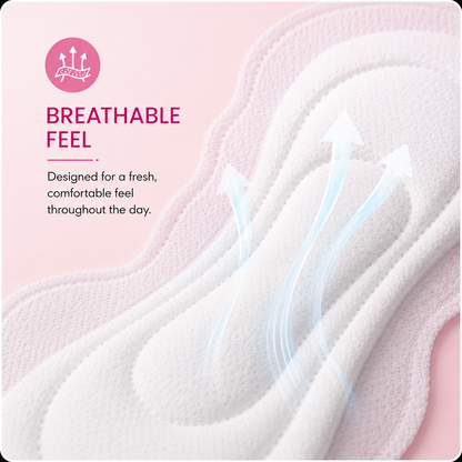 Period Care Combo – 1 Panty (M-L) + 5 XL Pads | Medium Flow