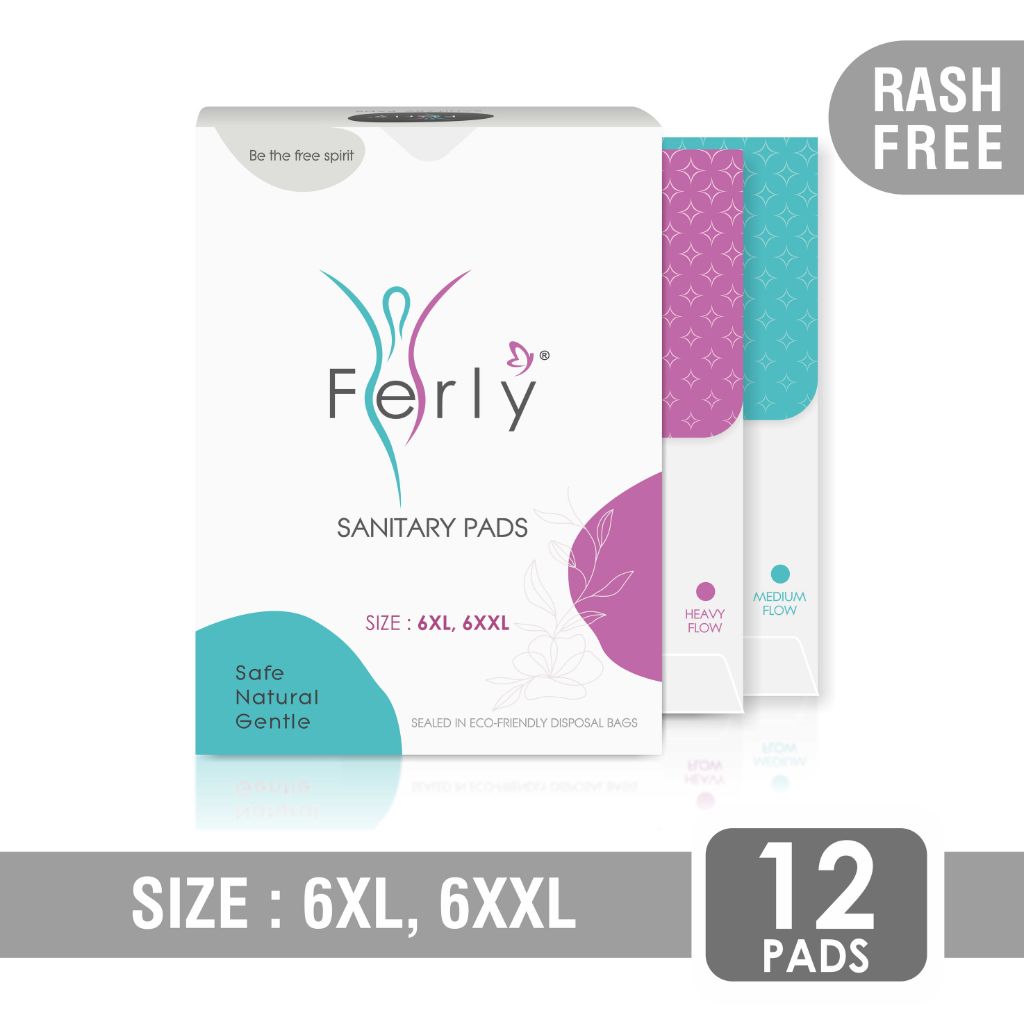Ultra Hygiene Sanitary Pad Combo – 6 XL + 6 XXL Pads | Heavy Flow | 12 Pads