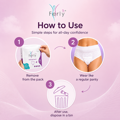 Super Absorbent Disposable Period Panties – Pack of 4