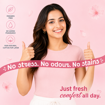 Disposable Daily Pantyliners for Everyday Freshness & Light Protection – Pack of 45