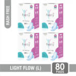 ====Ferly Sanitary Pads 20-extra comfort combo pack of 80 pads sanitary pad (pack of 4)