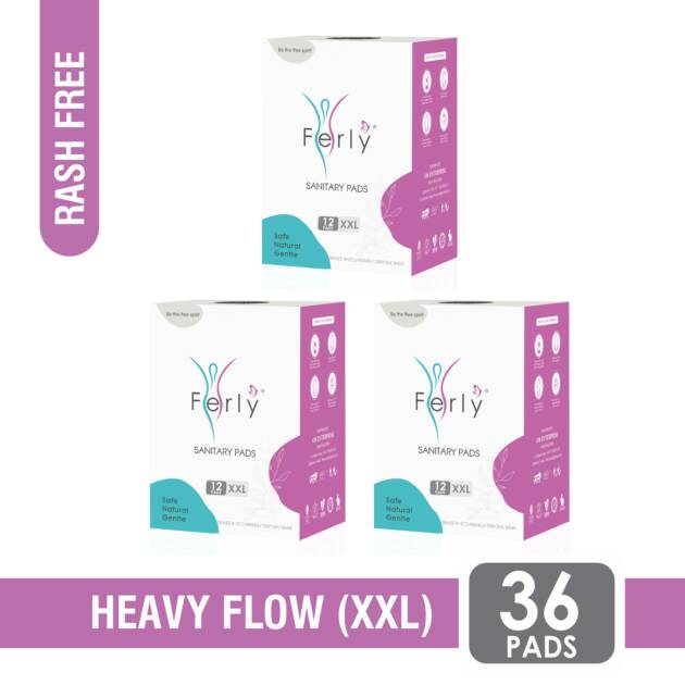 Ultra Hygiene XXL Sanitary Pads for Heavy Flow – Pack of 36