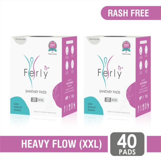 Extra Comfort Sanitary Pads Combo – Pack of 2 (40 Pads Total)