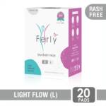 Extra comfort sanitary pads, (L)  pack of 20 pads