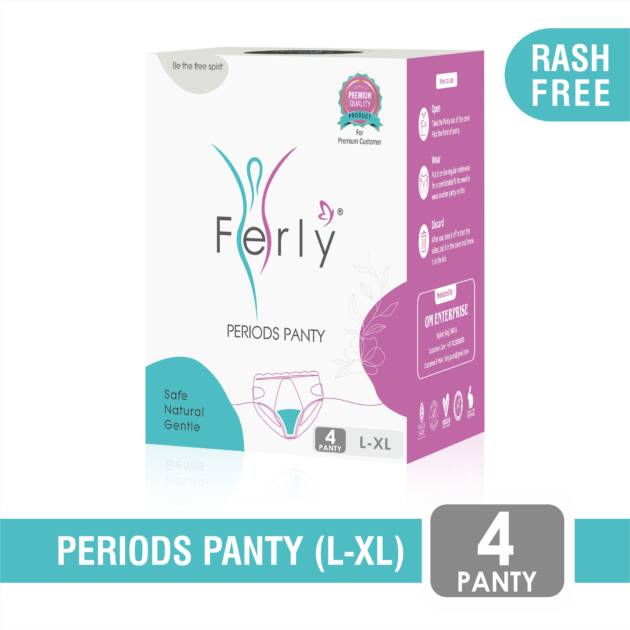 Super absorbent period panty pads (L-XL) with sanitary pads