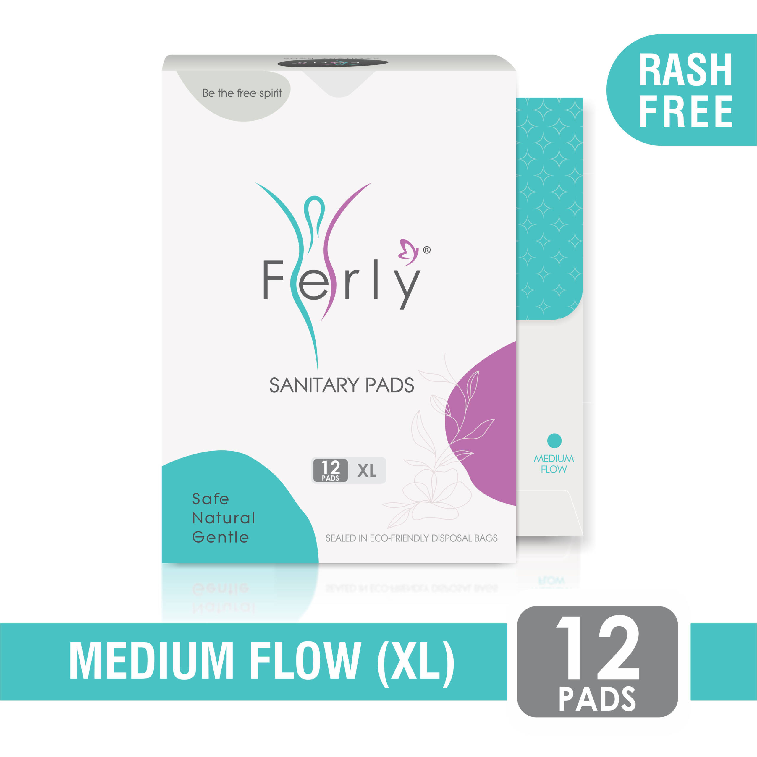 Ultra Hygiene XL Sanitary Pads for Heavy Flow – Pack of 12