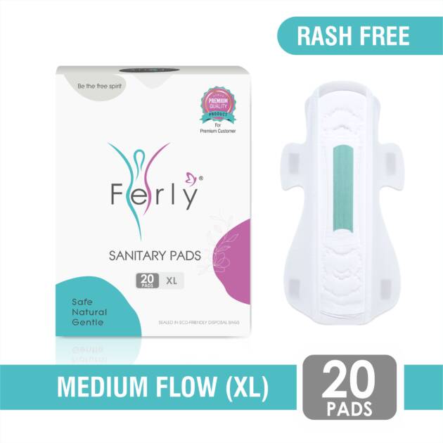 Extra Comfort Sanitary Pads Combo – Medium Flow, XL 20 Pads