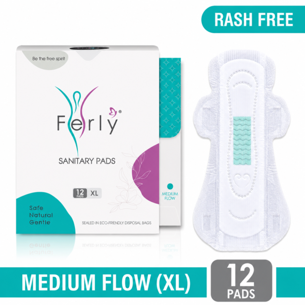 Ultra-thin sanitary pads for safe and comfortable medium-flow protection