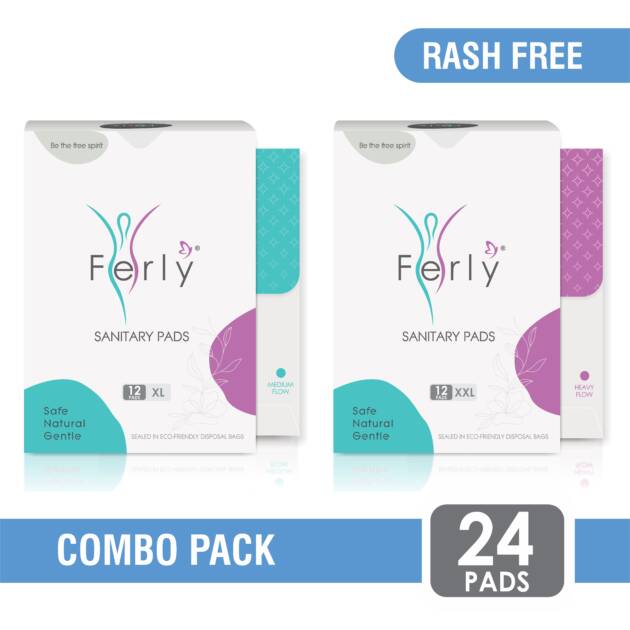 Ultra-comfort XL - XXL sanitary pads for heavy flow, pack of 24
